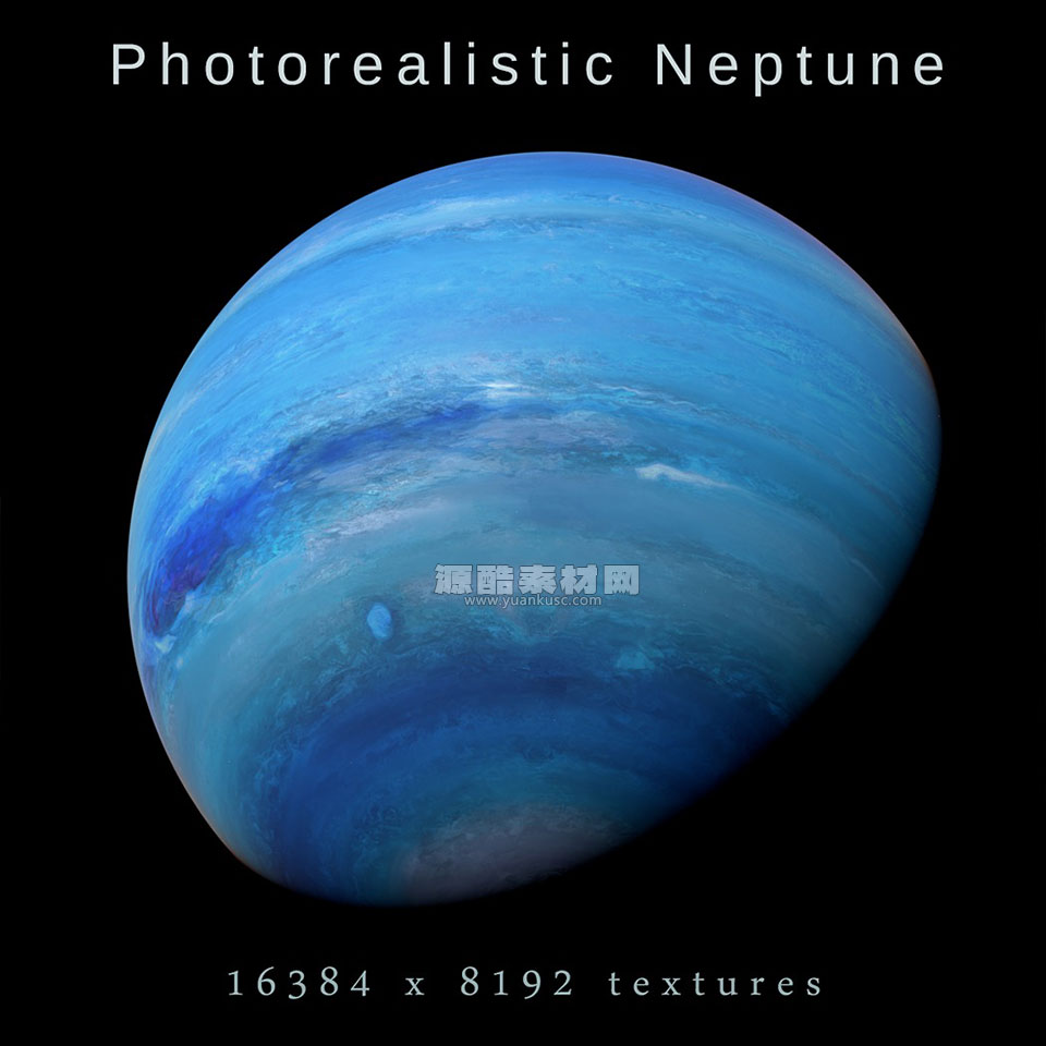 太阳系地球太阳月球火星水星等八大行星3D模型素材资产(Blender/MAX/FBX/OBJ) Photorealistic Solar System