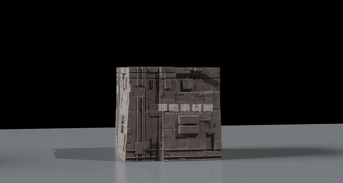 科幻古遗迹资产3D模型素材下载 Ancient Sci-Fi Kitbash 3D Assets