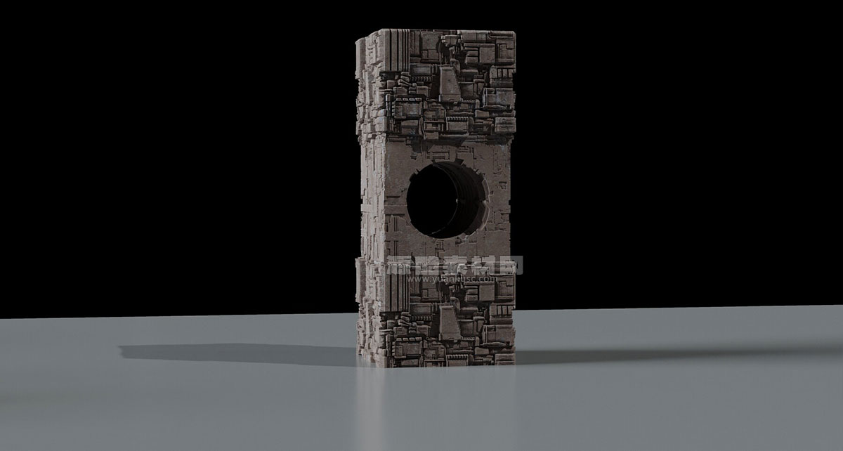 科幻古遗迹资产3D模型素材下载 Ancient Sci-Fi Kitbash 3D Assets