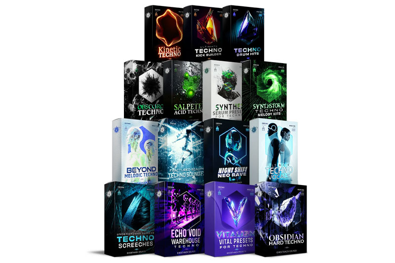 15套终极震撼科技人声循环节奏与旋律音乐音效素材包 Ghosthack – Titan Techno Mega Bundle