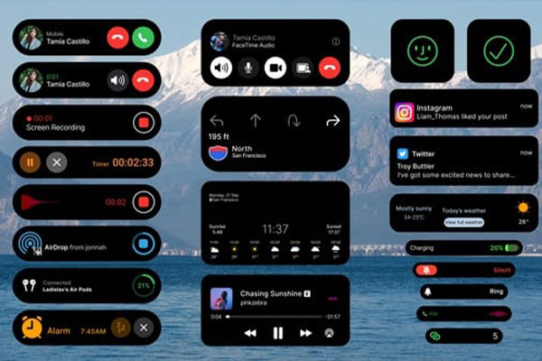 AE/PR苹果灵动岛UI界面动态图形演示模板 Phone UI Interface Pack