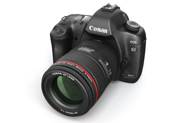 照相机模型单反摄像机3D模型素材(C4D,Blender,FBX)