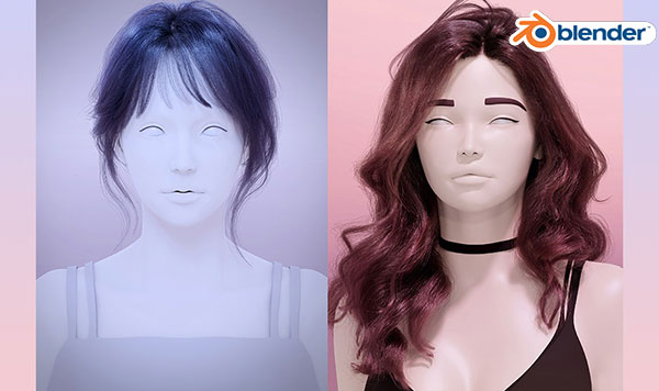Blender超写实头发建模Cycles渲染完整教程 Creating Realistic Hair in Blender for Cycles Render
