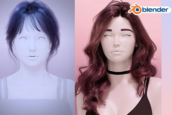 Blender超写实头发建模Cycles渲染完整教程 Creating Realistic Hair in Blender for Cycles Render