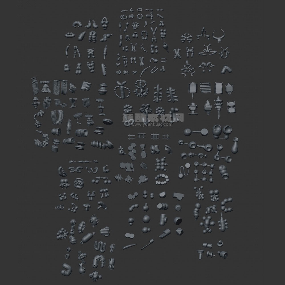 200个Vincent抽象艺术模型3D模型素材(C4D,Blender,FBX,OBJ) 200 OBJECT MODEL PACK