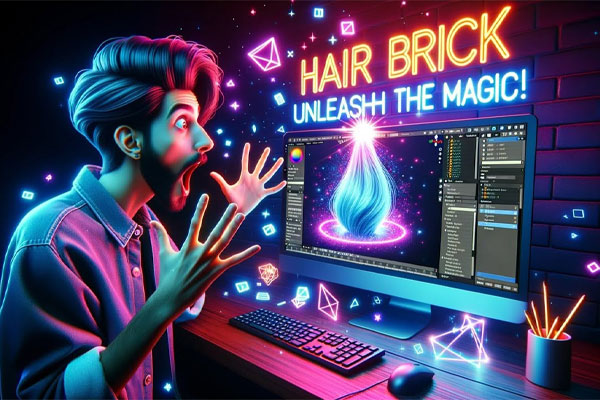 Blender头发制作生成工具插件 Hair Brick Pro v6.2