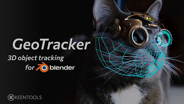 Blender根据图片生成面部模型插件 KeenTools FaceTracker + FaceBuilder + GeoTracker V2025.1