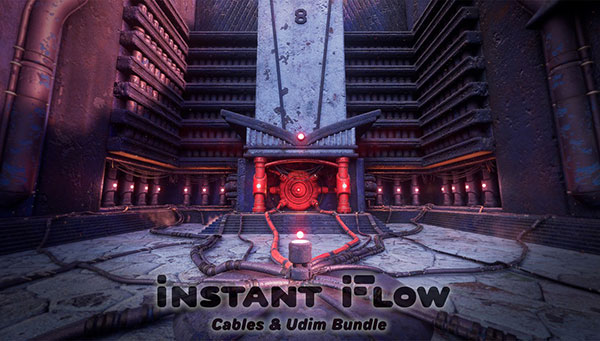 Blender电缆与管道软管模型生成工具插件 InstantFlow – Pro Pack v1.0