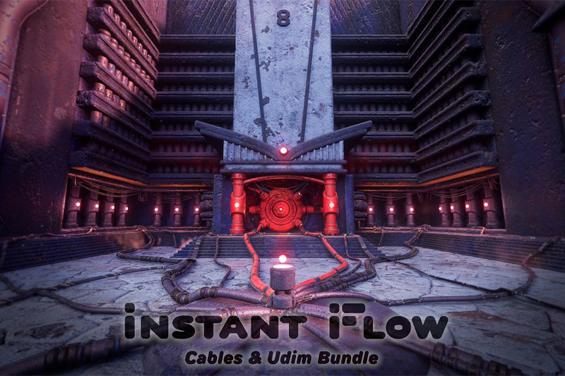 Blender电缆与管道软管模型生成工具插件 InstantFlow – Pro Pack v1.0