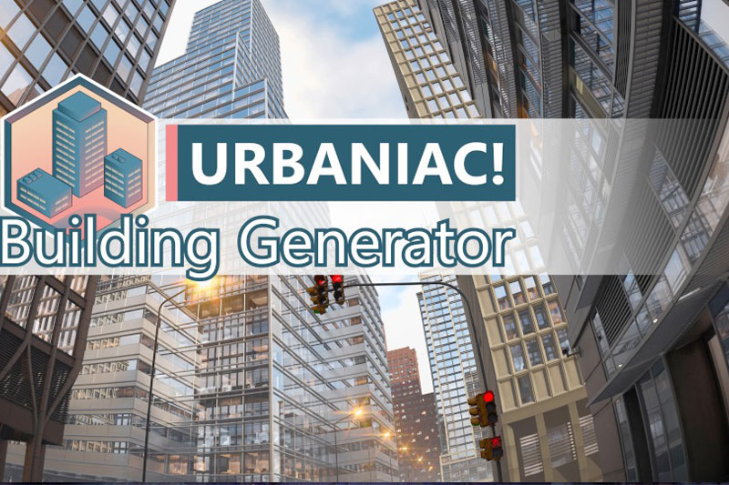 Blender城市楼房建筑模型生成器插件 Urbaniac! Building Generator v0.31 +预设包