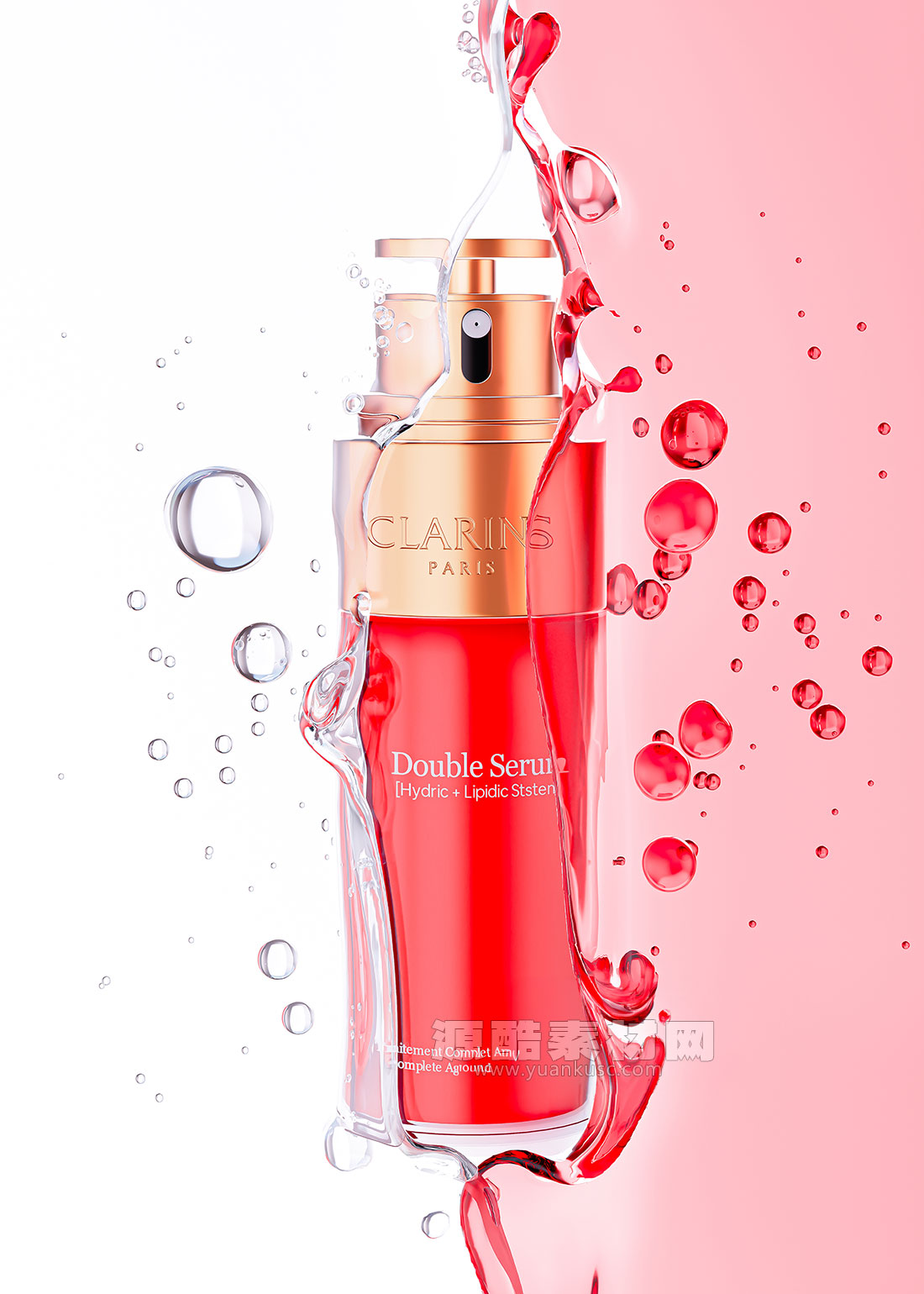 C4D化妆品产品水泡场景Arnold工程化妆品C4D模型素材