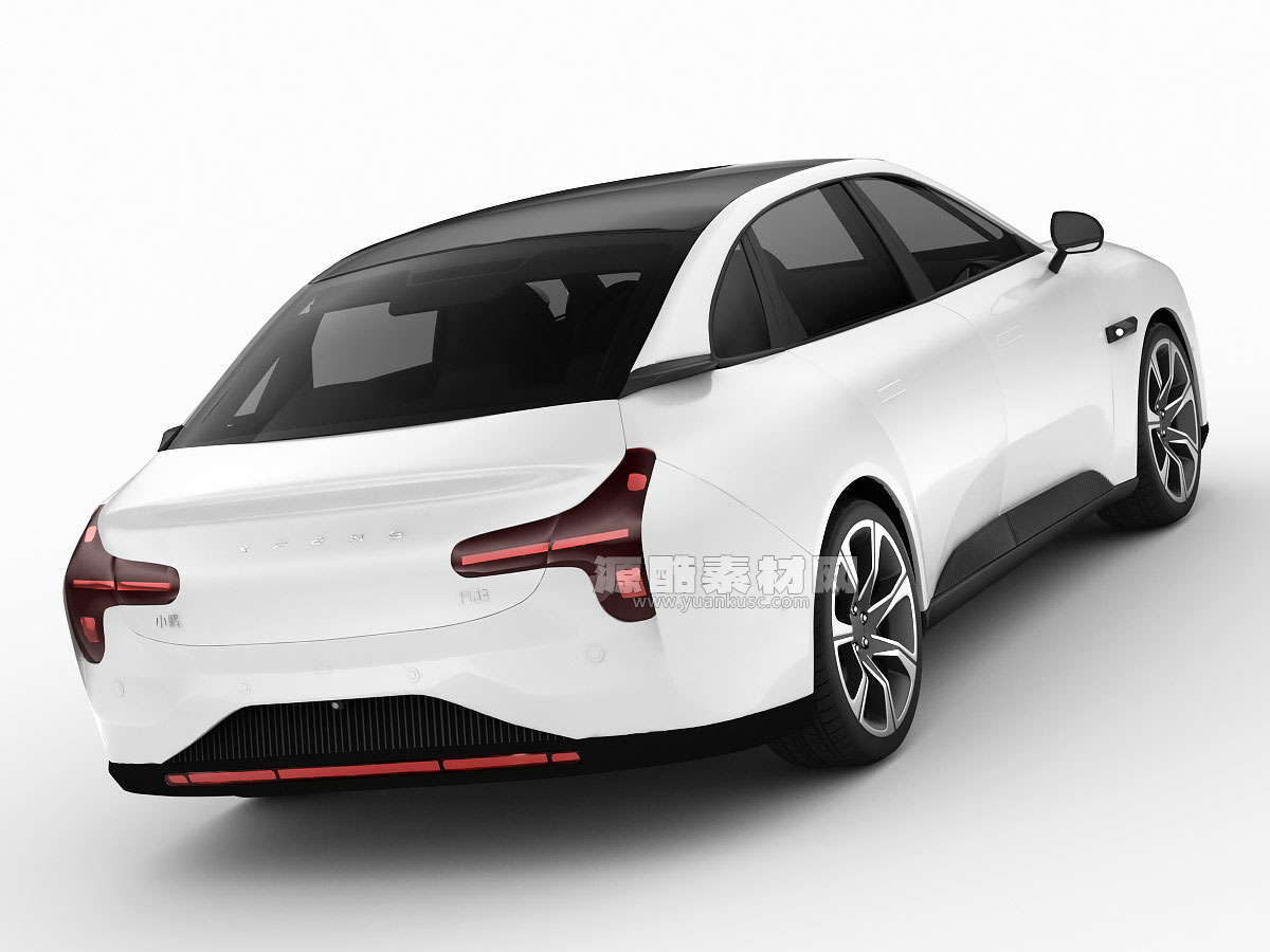 小鹏MONA M03汽车模型汽车3D模型素材下载(C4D,Blender,3Ds,FBX,OBJ,STL)