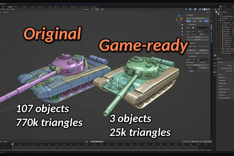 Blender自动化游戏资产生成优化插件 GamiFlow V1.7.3