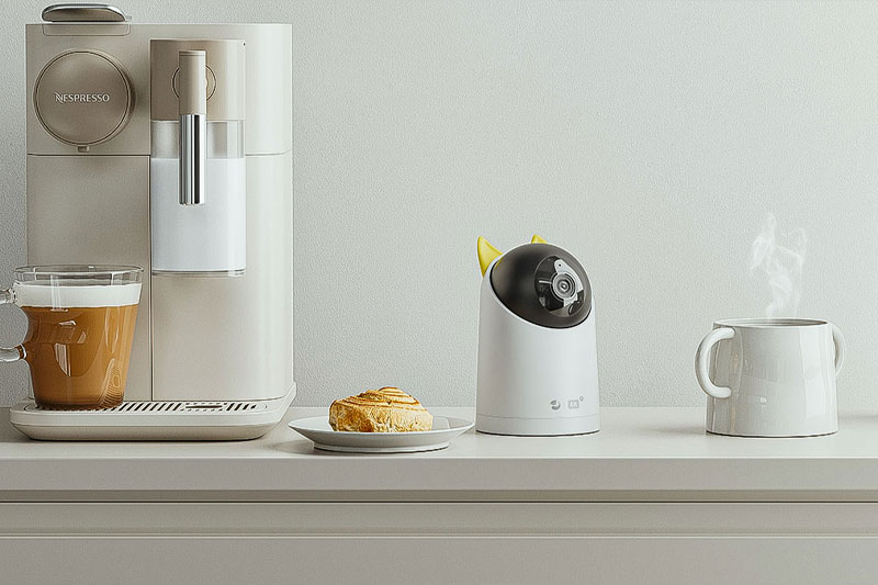 C4D咖啡机场景RS渲染工程咖啡机摄像头C4D模型素材