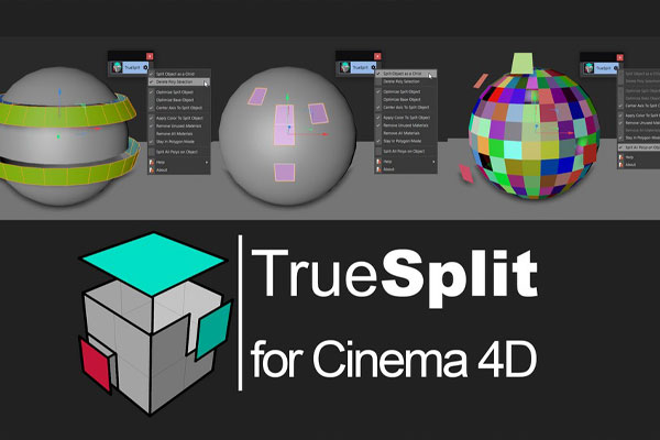 C4D多边形拆分建模辅助插件