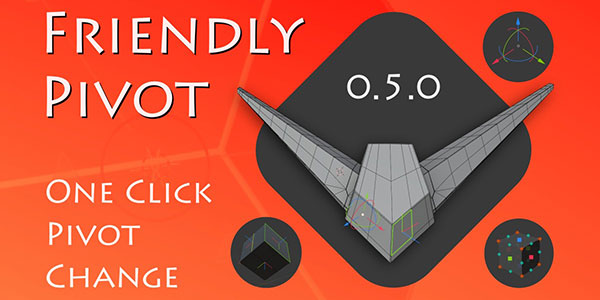 Blender坐标轴移动修改插件 Friendly Pivot v0.5.11