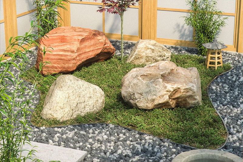 15个花岗岩石灰岩砂岩石头模型3D模型素材(C4D,FBX)