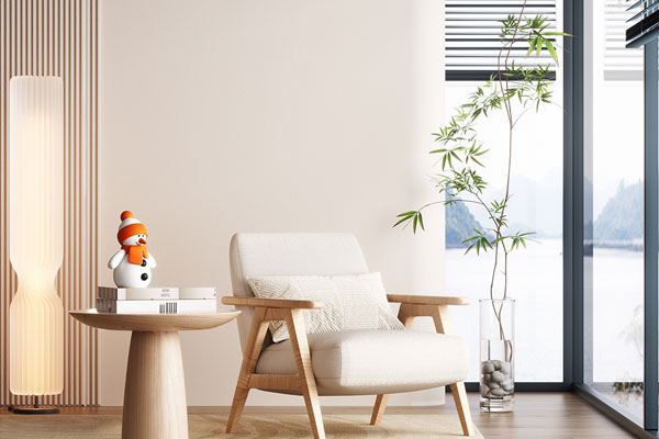 C4D奶油风室内卧室场景OC渲染工程沙发椅子模型素材