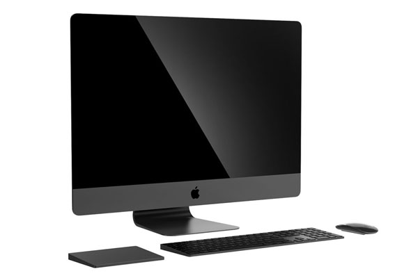 苹果电脑模型鼠标键盘3D模型素材(C4D,Blender,FBX)