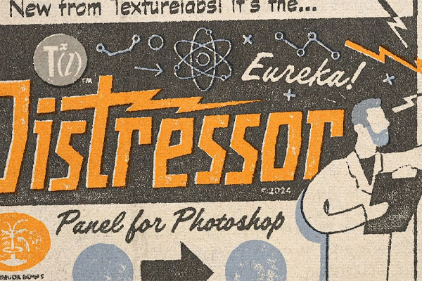 PS复古纹理老化破损效果生成插件(中文汉化) Distressor – Texturelabs v1.0.7