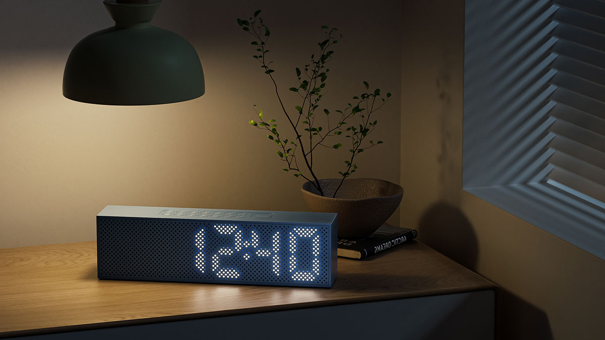 C4D闹钟产品场景渲染工程闹钟3D模型素材