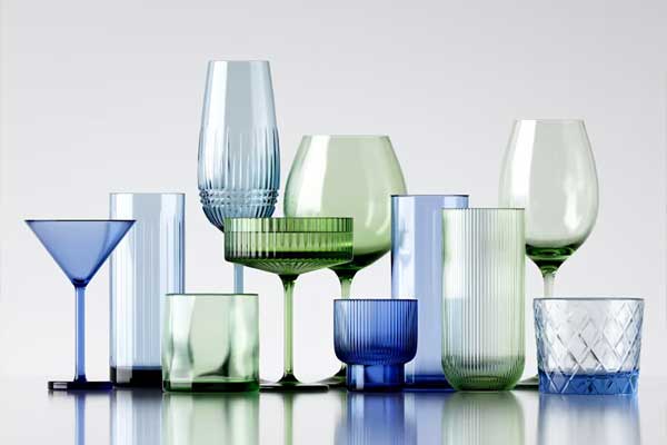 40个GSG灰猩猩酒杯水杯玻璃杯器皿等3D模型素材(FBX通用格式)