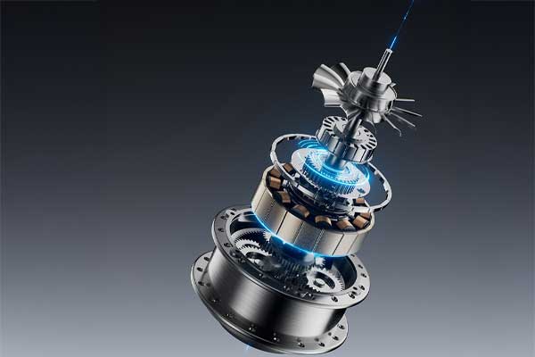 C4D电机马达场景OC渲染工程马达模型C4D模型素材