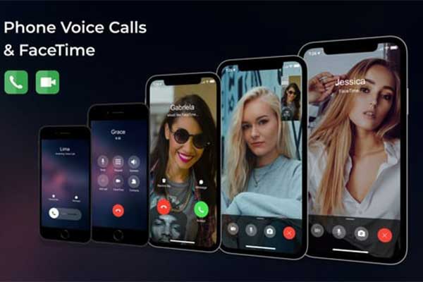 AE/PR苹果手机接打电话视频通话UI动画模板 Phone Call and FaceTime