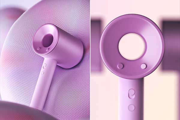 C4D吹风机产品场景OC渲染工程吹风机C4D模型素材