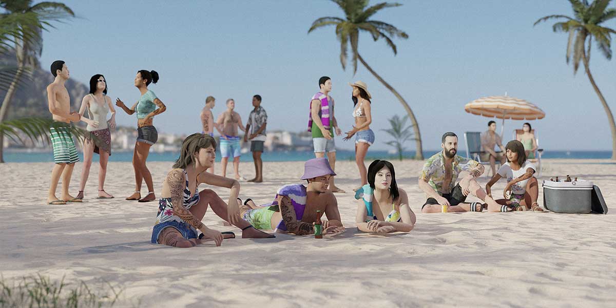 Blender夏季海滩场景人物角色3D模型资产预设 Summer Pack – People Set