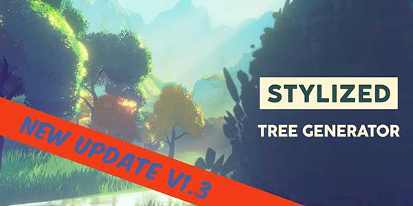 Blender风格化卡通树木资产生成工具 Stylized Tree Asset Generator v1.3