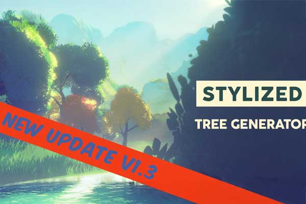 Blender风格化卡通树木资产生成工具 Stylized Tree Asset Generator v1.3