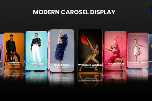 AE 3D旋转轮播展示动画模板 Modern Carousel Display