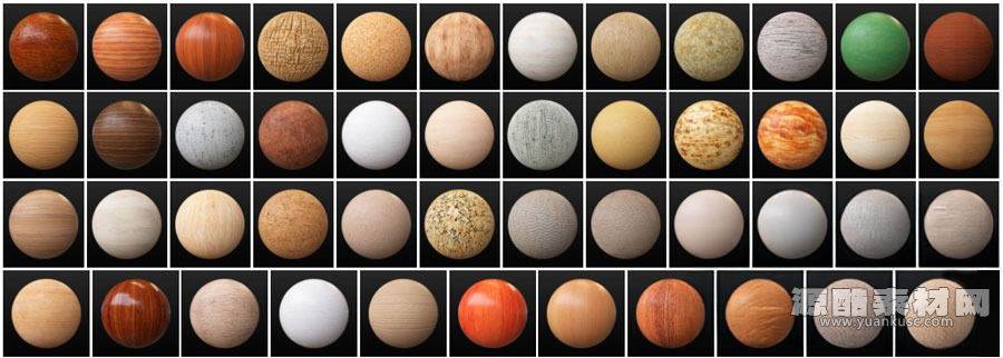 111个木纹木板无缝PBR纹理贴图下载