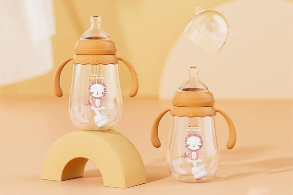 C4D奶瓶产品场景OC渲染工程奶瓶3D模型素材