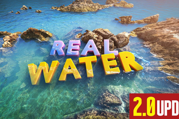 Blender真实水材质水域海水湖水着色器插件 Real Water V2.0.3 – Waters Shader