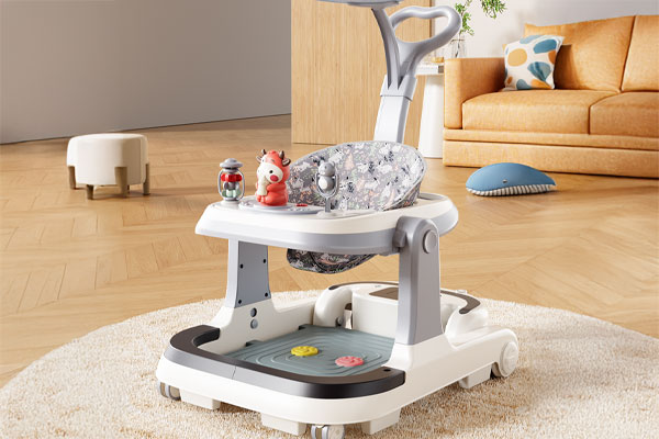 C4D儿童电动学步车场景OC渲染工程儿童学步车C4D模型素材