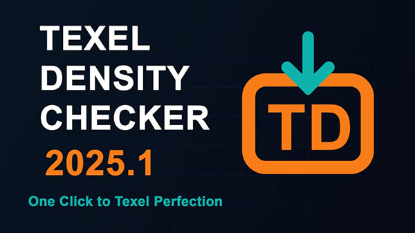 Blender贴图大小密度分布控制插件 Texel Density Checker 2025.1.0