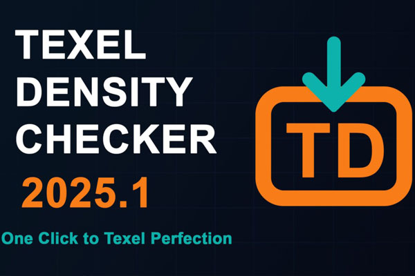 Blender贴图大小密度分布控制插件 Texel Density Checker 2025.1.0