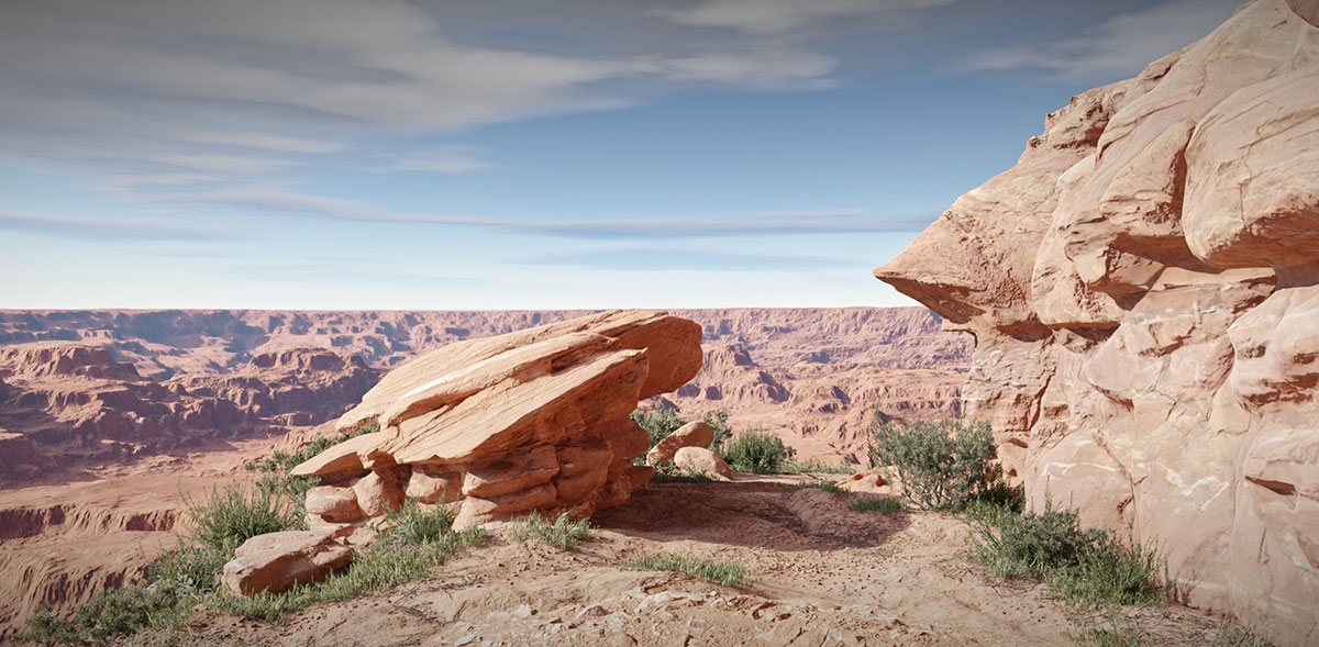 Blender山脉峡谷岛屿悬崖地形模型资产库  BERG [mountain|terrain|landscape asset-library] v1.2