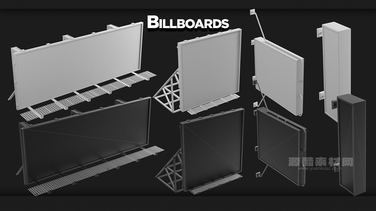 75+个建筑细节3D模型资产包(Blender) Building Props – KITBASH – VOL 06