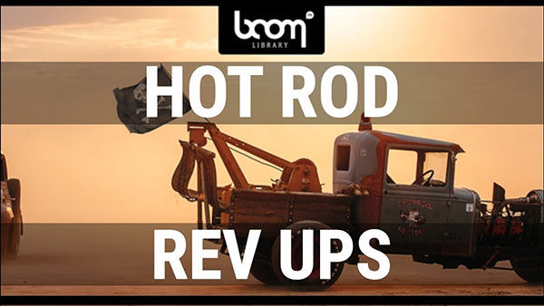65个大马力越野肌肉车引擎发动机轰鸣音效素材 BOOM Library SFX – HOT ROD – REV UPS