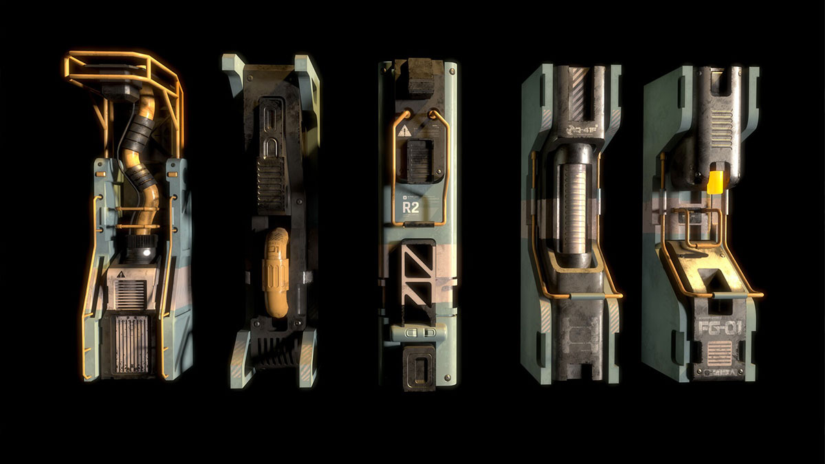 科幻走廊模块化3D模型(Blender) Sci-fi Corridor Modular Kit Vol 01