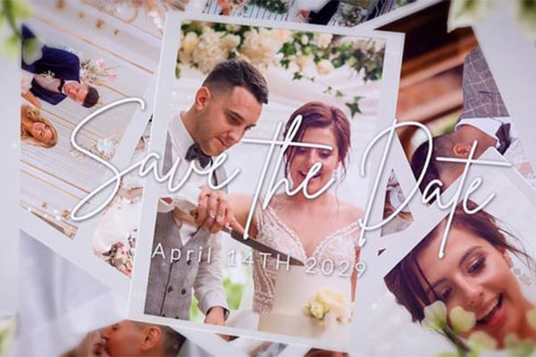 AE浪漫婚礼视频回忆相册幻灯片模板 Wedding Slideshow