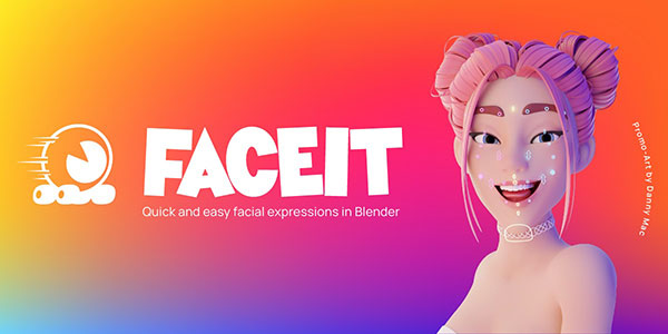 Blender手机面部表情捕捉绑定插件 Faceit v2.3.56
