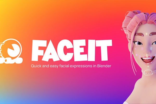 Blender手机面部表情捕捉绑定插件 Faceit v2.3.56