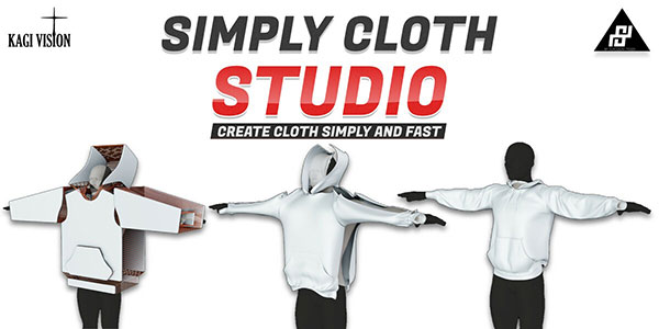 Blender衣服布料模拟生成插件 Simply Cloth Studio v1.4.4 + Assets