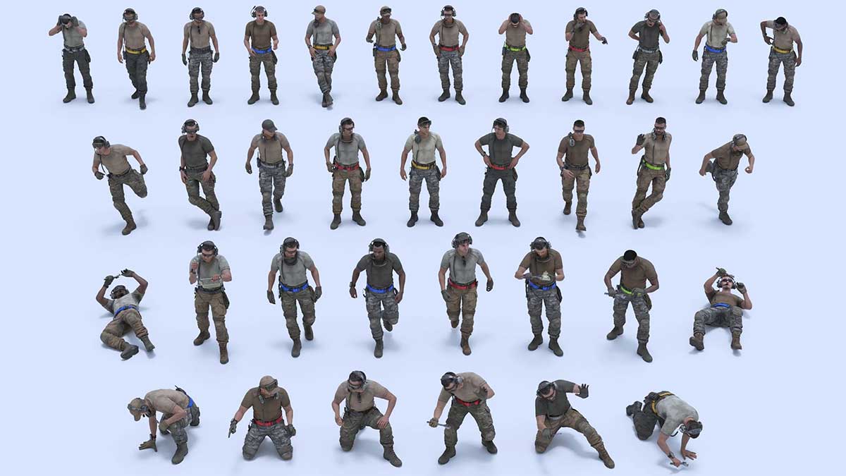 军事武装人物坦克装甲车车辆零部件3D模型资产(Blender/Unreal/FBX/OBJ) BigMediumSmall – Armor