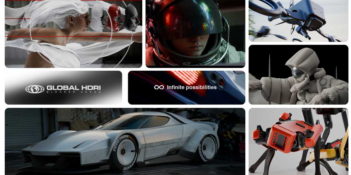全局HDRI环境光照明完整Blender资产库 Global Hdri V1.0 – 500+ Hdris – Masters The Light