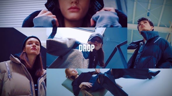 AE时尚动感节奏多屏开场动画模板(含音乐素材) Rhythmic Multiscreen Opener